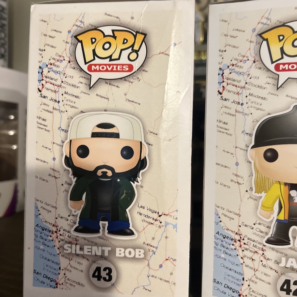 FUNKO POP JAY&SILENT BOB REBOOT JAY #1003 VAULTED FUNKO SHOP + POP PROTECTOR