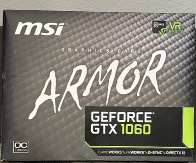 MSI NVIDIA GeForce GTX 1060 6GB GDDR5 PCI Express Graphics Card...