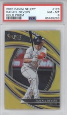 2020 Panini Select Rafael Devers #123 Gold Prizm 05/10 PSA 8