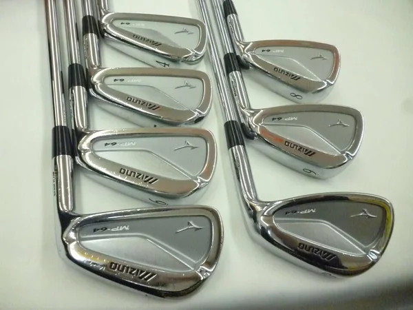 mizuno MP-64 Iron Set 4-9,Pw 7pc Flex Stiff AMT Dynamic Gold S200