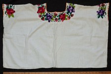 Vintage Handcrafted Guatemalan/Mexican Huipil with Grape  Strawberry Embroidery