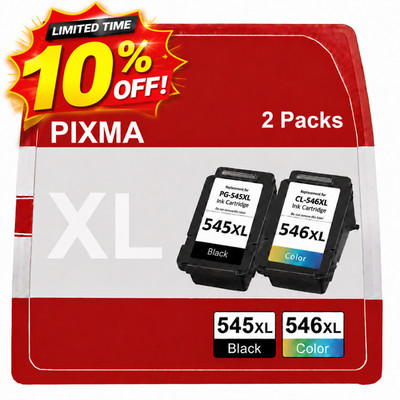 Druckerpatronen PG-545 XL CL-546 XL für Canon Pixma TS3150 TS3450 TR4550 MX495