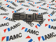 Nos Amc American Motors Eagle Chrome Black Emblems Two Pegs