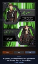DIGITAL CARD 2026 Topps Star Wars Jedi Divided Anakin Jar Jar Auto Epic 238cc