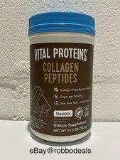 Vital Proteins Collagen Peptides Dietary Supplement Chocolate, 13.5oz Exp 2026