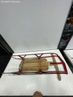 Flexible Flyer III Sled Red Wood Snow Sledding Classic Steering Handle — photo 4