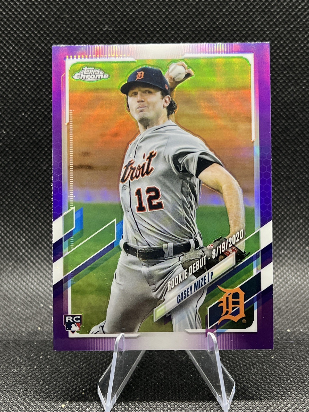2021 Topps Chrome Update Purple Refractor Casey Mize Rookie #USC73