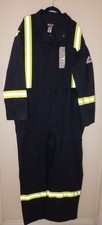 Bulwark Men's Midweight Fire Resistant Classic Coverall with Reflective Trim 52