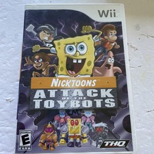 Nicktoons: Attack of the Toybots (Nintendo Wii, 2007) Disc In Case- Tested