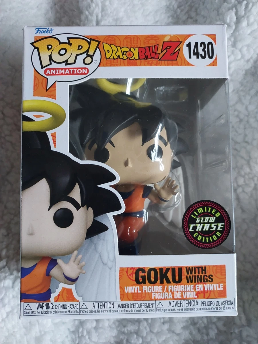 MINT DRAGONBALL Z GLOW CHASE GOKU WITH WINGS LIMITED EDITION FUNKO POP RARE