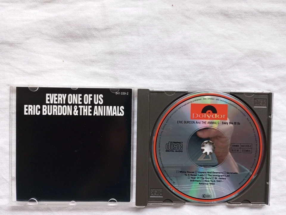 ERic Burdon&The Animals Every One Of Us,Polyd. 841039, Deutsche Orig CD von 1989 - Bild 3 von 3