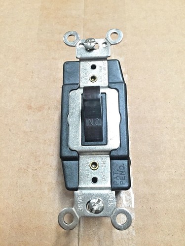 (K) Leviton 1285 SP-DT-Center Off Switch (Brown) Qty 10 - Picture 6 of 6