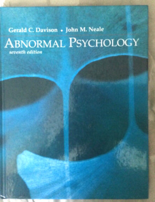 Abnormal Psychology by Gerald C. Davison, John M. Neale (Hardcover, 1997)
