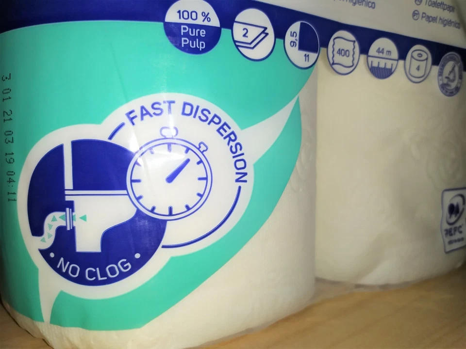 Carta Igienica anti intasamento Lucart Aquastream per wc camper 56 rotoli - Imagen 4 de 4