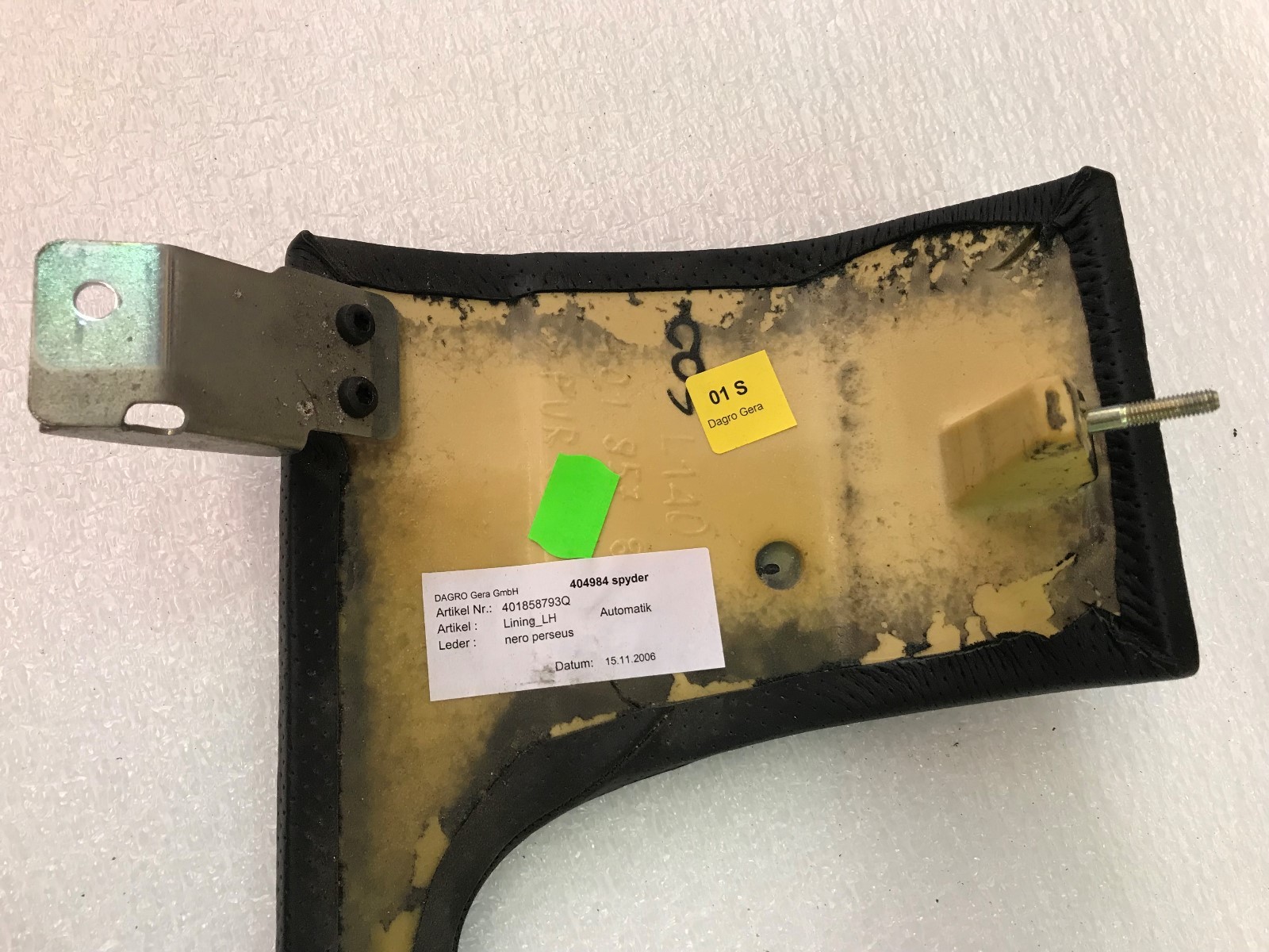 LAMBORGHINI GALLARDO SPYDER DRIVER LEFT GLOVE BOX ASSEMBLY OEM 401858793Q