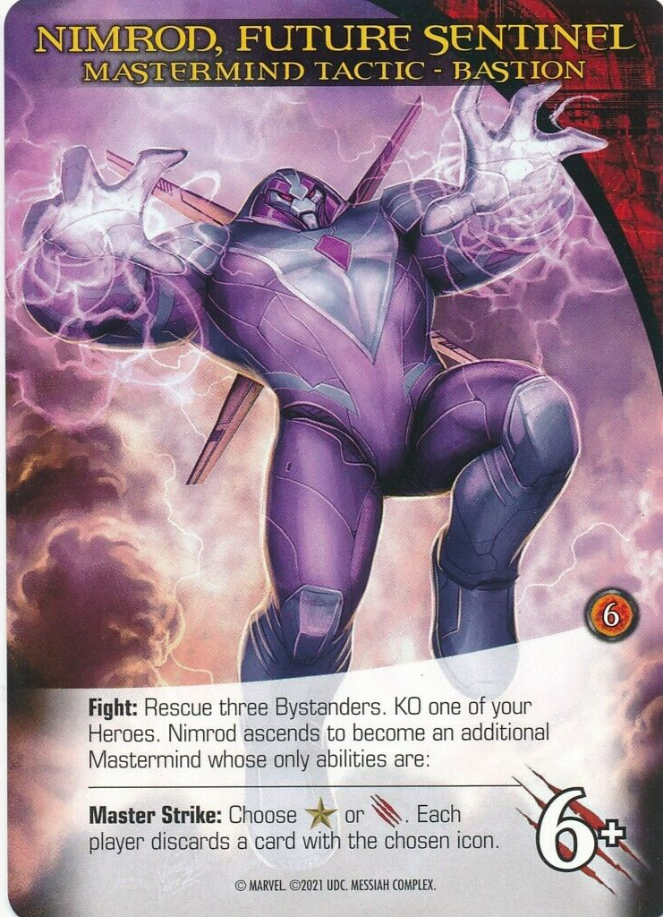 BASTION UD Marvel Legendary MESSIAH COMPLEX MASTERMIND TACTIC