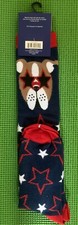 Patriotic Socks Unisex Boxer Dog Socks Poly/spandex Sz 4-10 Red White Blue