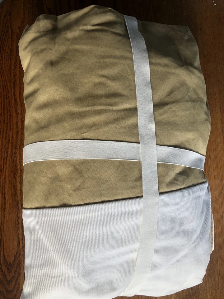 "Sofá Pottery Barn York brazo inclinado 60,5"" con funda de cojín de banco, sarga blanca" Foto 4 de 4