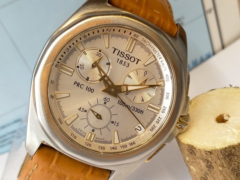 TISSOT PRC100 CHRONOGRAPH QUARTZ WHITE DIAL P862/962 SWISS MEN FULL ...