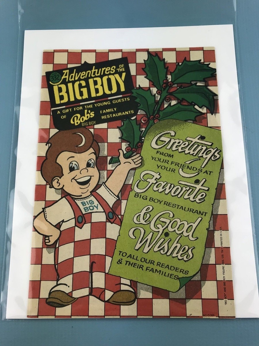 Big boy「早い者勝ち」 VINTAGE Adventures of the Big Boy #332 Restaurant Giveaway Comic