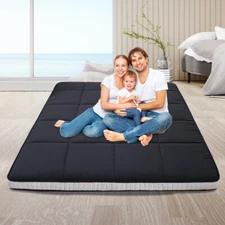Updated Floor Mattress Japanese Futon Mattress Extra Thick Folding Sleeping Pad
