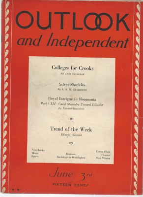 Outlook and Independent Magazine  June 3, 1931*