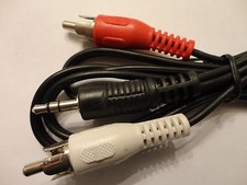 50pcs. 3ft, 3.5mm 1/8" Stereo Male Plug to 2 RCA Male Plug Audio Y Cable