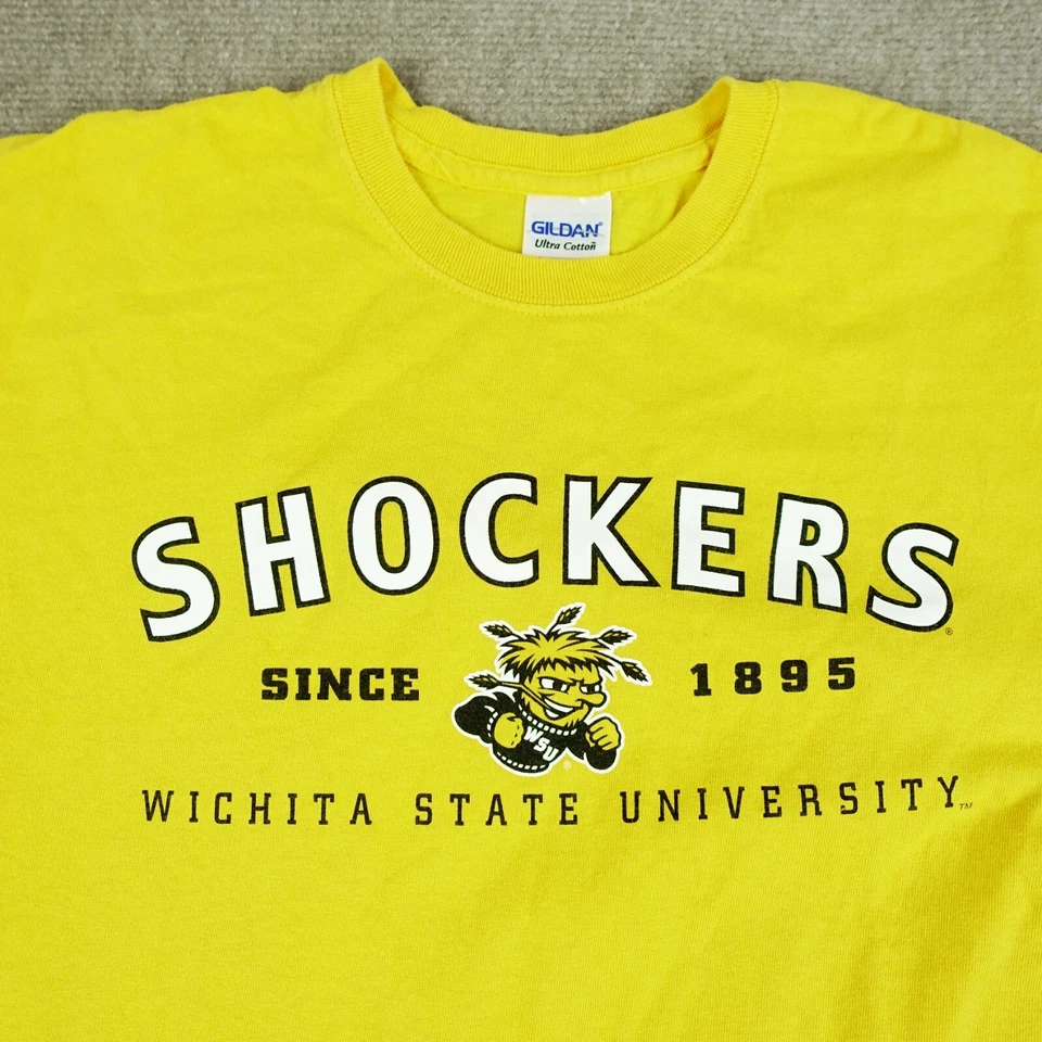 Camiseta Amarilla NCAA Wichita State University Shockers M Foto 2 de 4