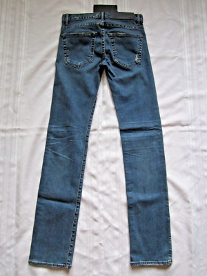Helmut Lang Slim Straight Leg Mid-Rise Light Blue Denim Jean Helmut Lang Slim Straight Leg Mid-Rise Light Blue Denim Jean