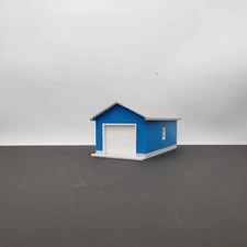 1:64 S Scale-BLUE-One Car Garage with removable roof,movable door for model cars