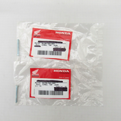 【h】 Honda OEM 3x28 Tap Screws 90156-GB0-900 Set of 2 | eBay