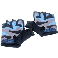 Childhood Children Sports Cycling Bicycle Half Finger Short Gloves Blue on sale Childhood Children Sports Cycling Bicycle Half Finger Short Gloves Blue on sale