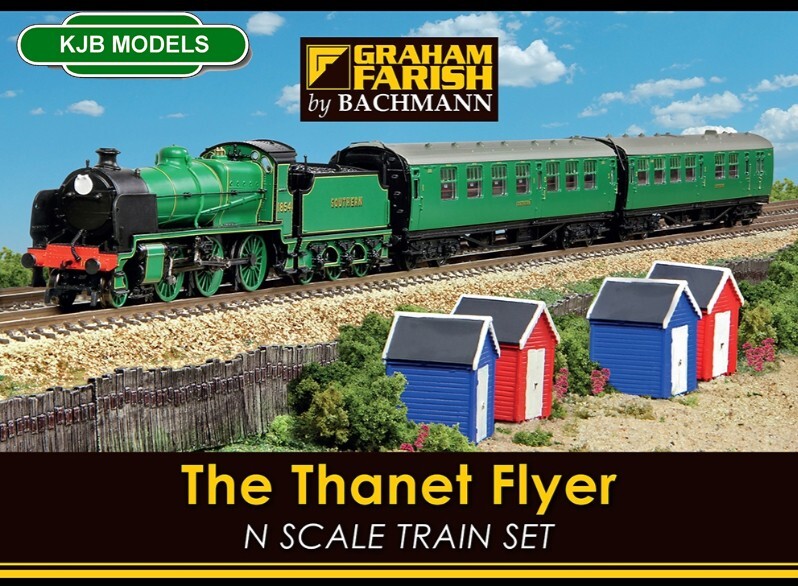 N Gauge Farish 370-165 The Thanet Flyer Train Set N Class Loco+