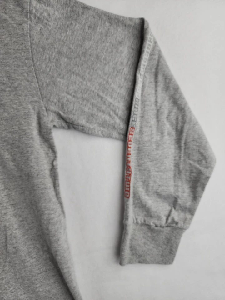 OP Skate Graphics Boys Gray Long Sleeve T-Shirt Size Medium Distressed — 第 2/4 张图片