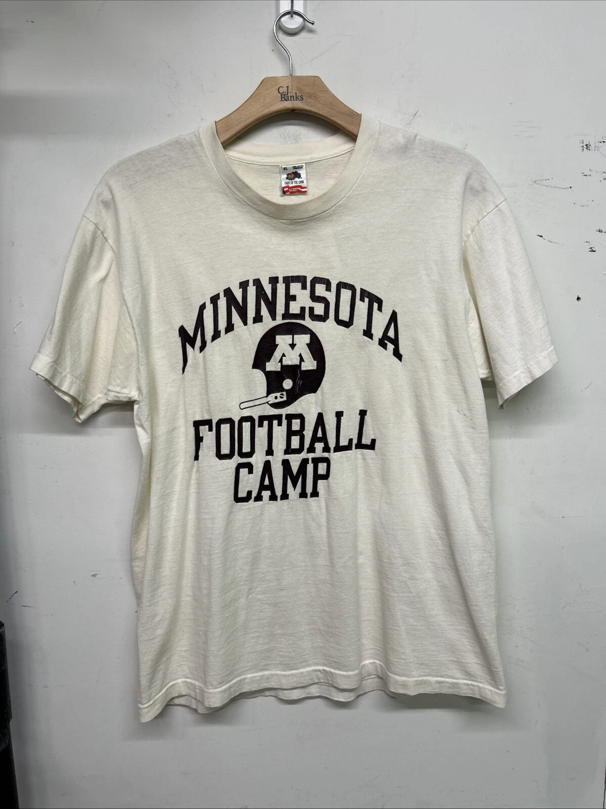 VTG Minnesota Football Camp Tshirt Size Xl