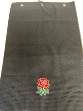English Rose - MICROFIBRE GOLF TOWEL 60 X 40CM NEW PERFECT GIFT Rugby Golfer