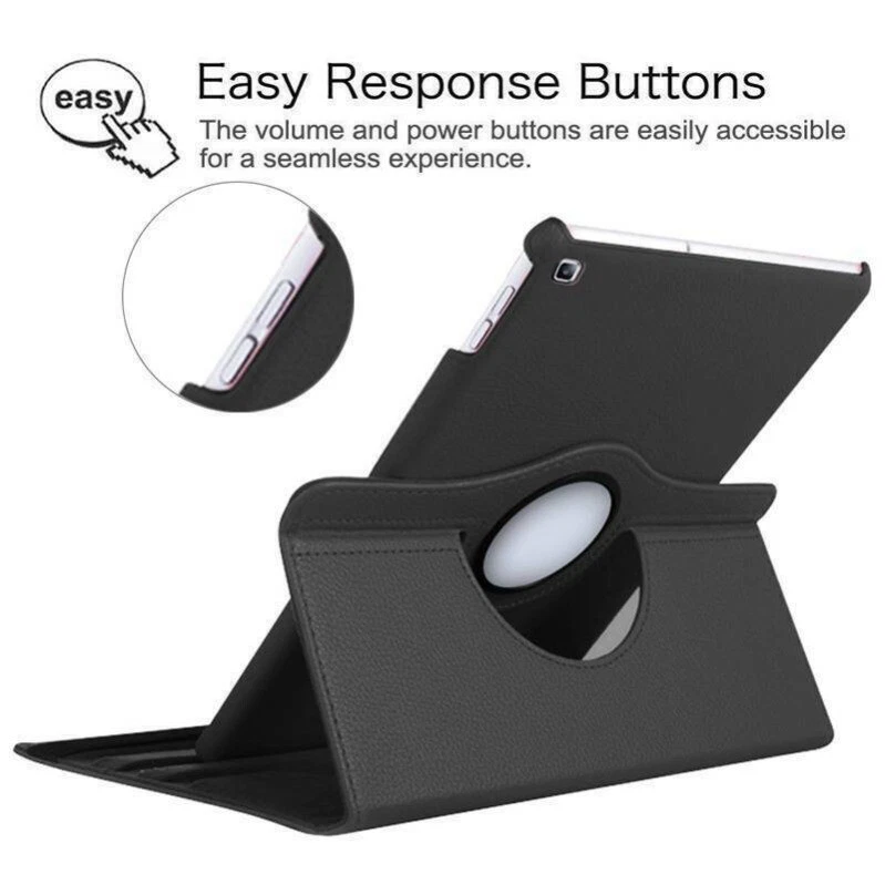 Funda de cuero con soporte giratorio 360° para Samsung Galaxy Tab A8 A9 Plus A A7 Lite Foto 4 de 4