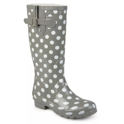 Polka Dot Rubber Rain Boots ~ Size 