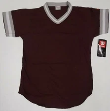 Wilson A4795 Maroon V-Neck Throwback Jersey Youth (MUWU)