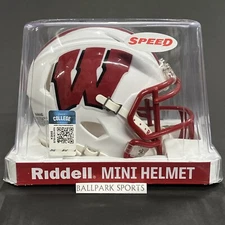 Wisconsin Badgers Speed Mini Helmet Riddell NCAA Licensed Brand New!