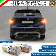 COPPIA LAMPADE FRECCE LED POSTERIORI VOLKSWAGEN VW T-CROSS PY21W CANBUS