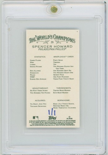 Spencer Howard 2021 Topps, Allen and Ginter X 1/1 Silver Mini RC - Picture 2 of 2