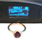 ESTATE JEWELRY SOLID 14K YELLOW GOLD RING RUBELITE DIAMOND HALO SIZE 7.25 #7820 — photo 7
