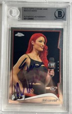 AUTOGRAPHED 2014 Topps Chrome WWE #20 Eva Marie Rookie Card DIVA #1 RC BGS Auto