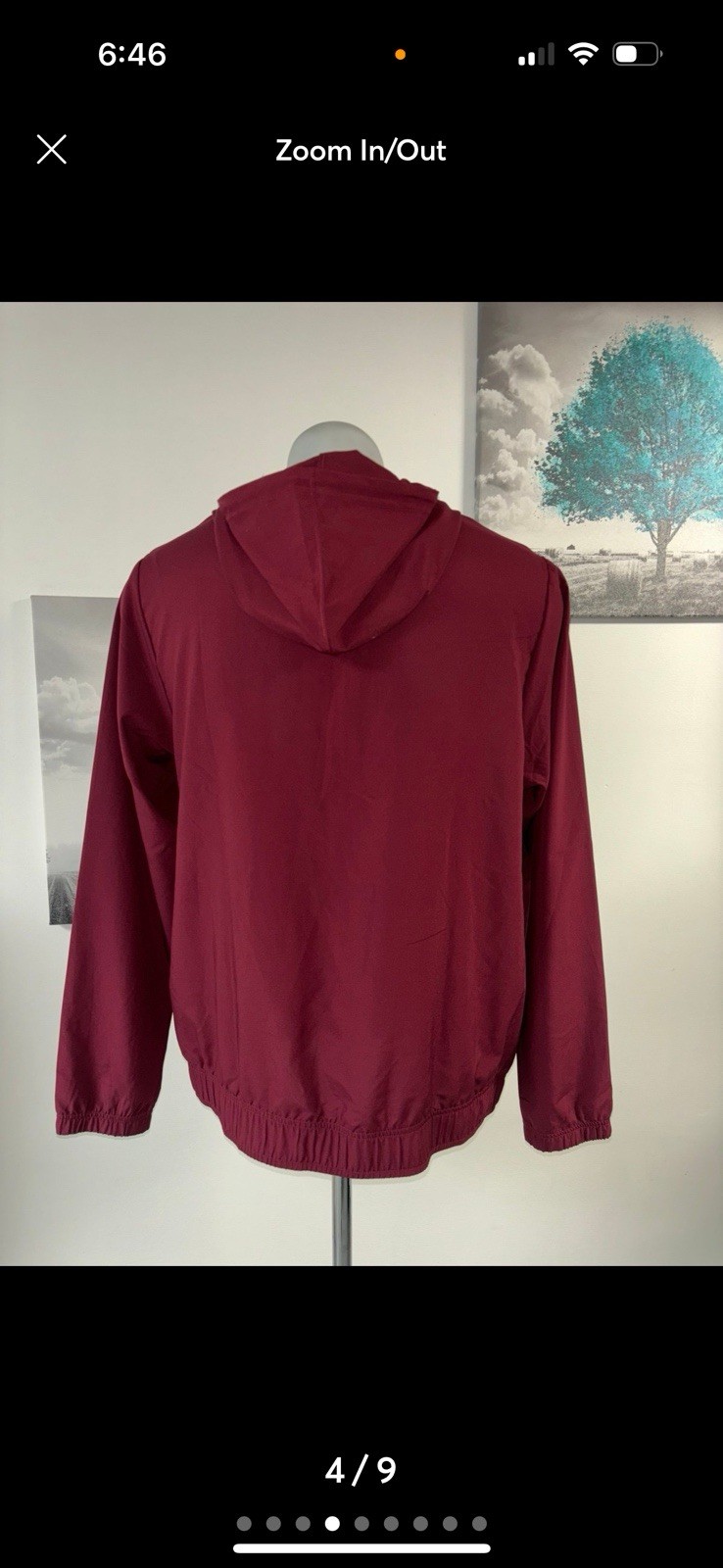 Reebok full zip thin jacket size large excellent … - image 4