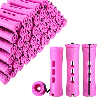 HZHSSG 30 Pieces Medium Size Hair Curlers Rollers, 0.75 Inch Hair Rollers, Perm Rods Pe