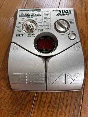 Zoom 504 II Acoustic Guitar Effect Pedal Untested Used