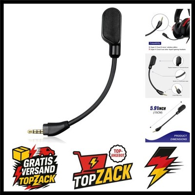 Ersatz-Mikrofon Mic kompatibel mit HyperX Cloud III kabelgebundenen & kabello...
