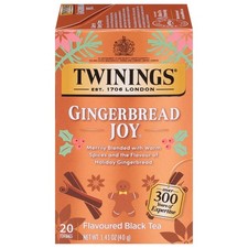 Twinings Gingerbread Joy Black Tea 20 Count (Pack of 1), No Color