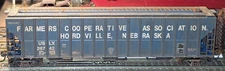 ROUNDHOUSE HO FARMERS CO-OP HORDVILLE NEBR. 54' FMC COVERED HOPPER #26742